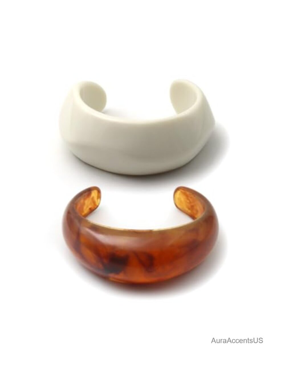 Chunky Resin Bangle Bracelet Set Stackable Vintage Cuff Jewelry Gift
